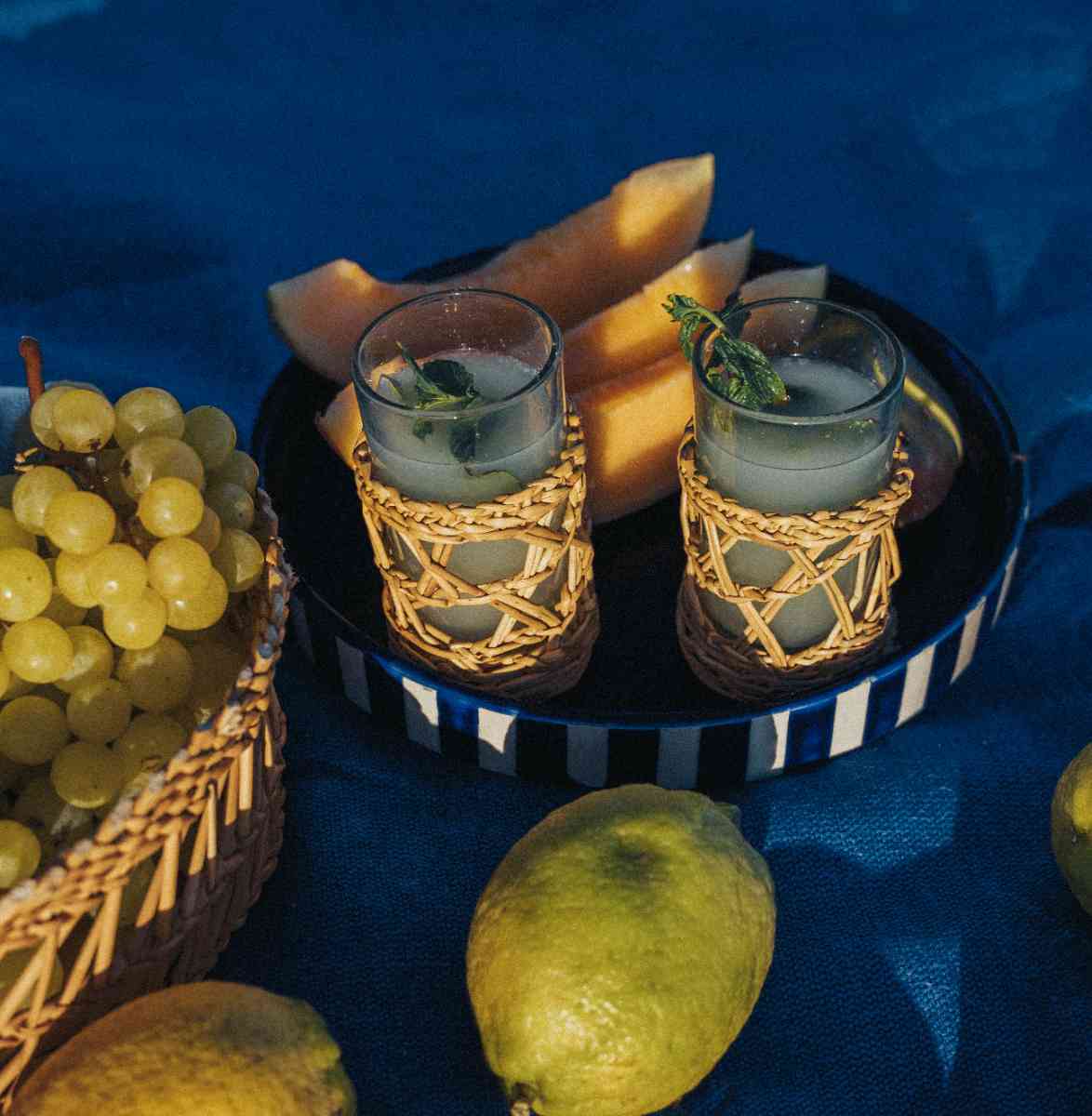 Fouta éponge Bleu