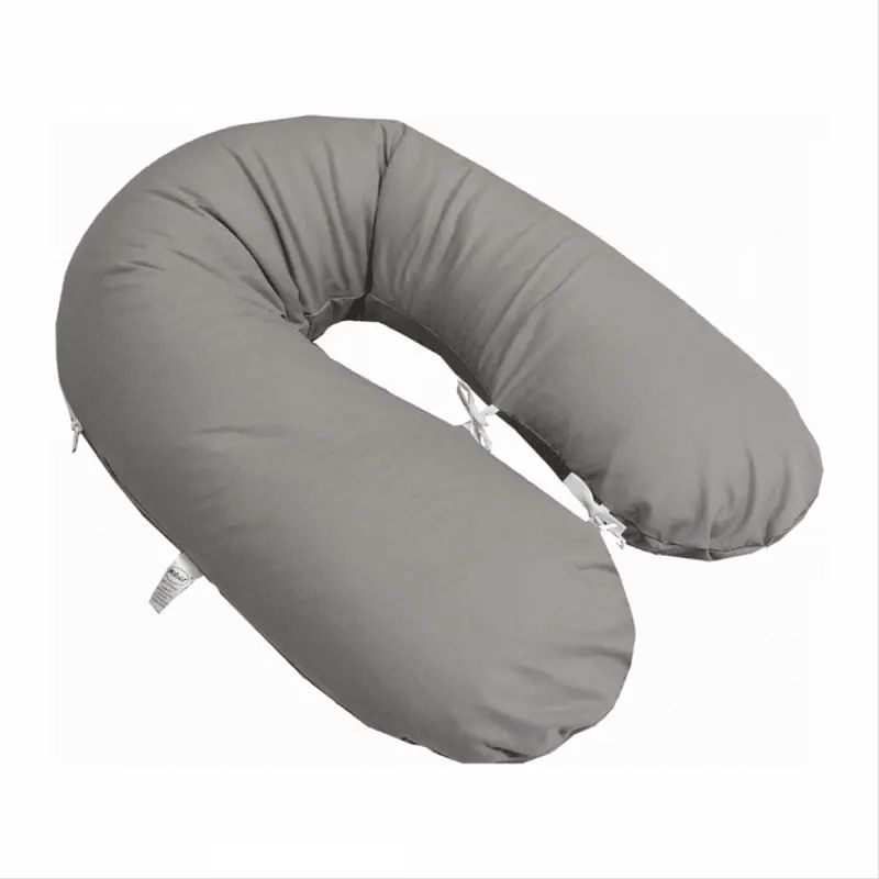 Coussin grossesse gris lavable 3 en 1 confort absolu pour maman