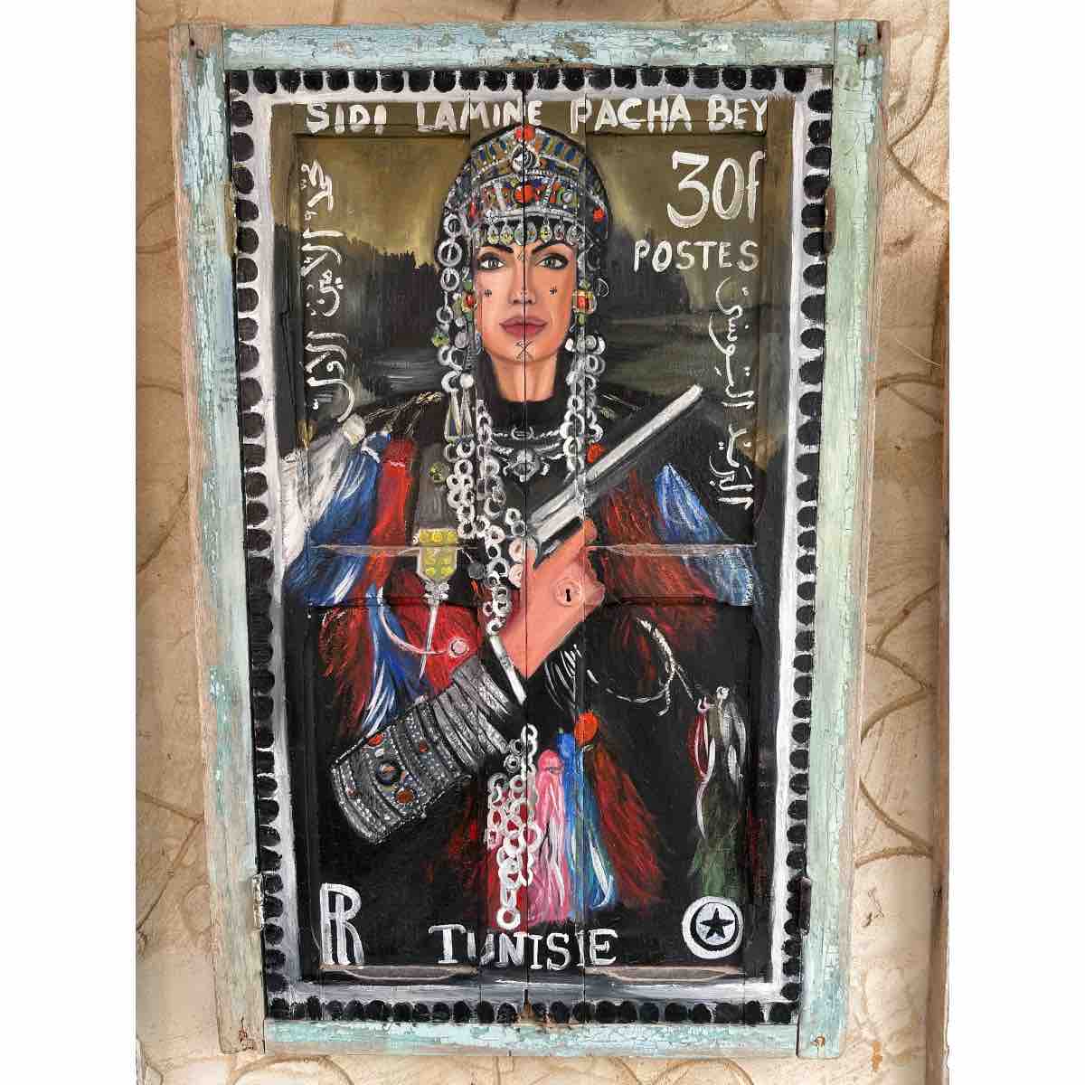 Art mural unique contre la violence faites aux femmes 120x78cm