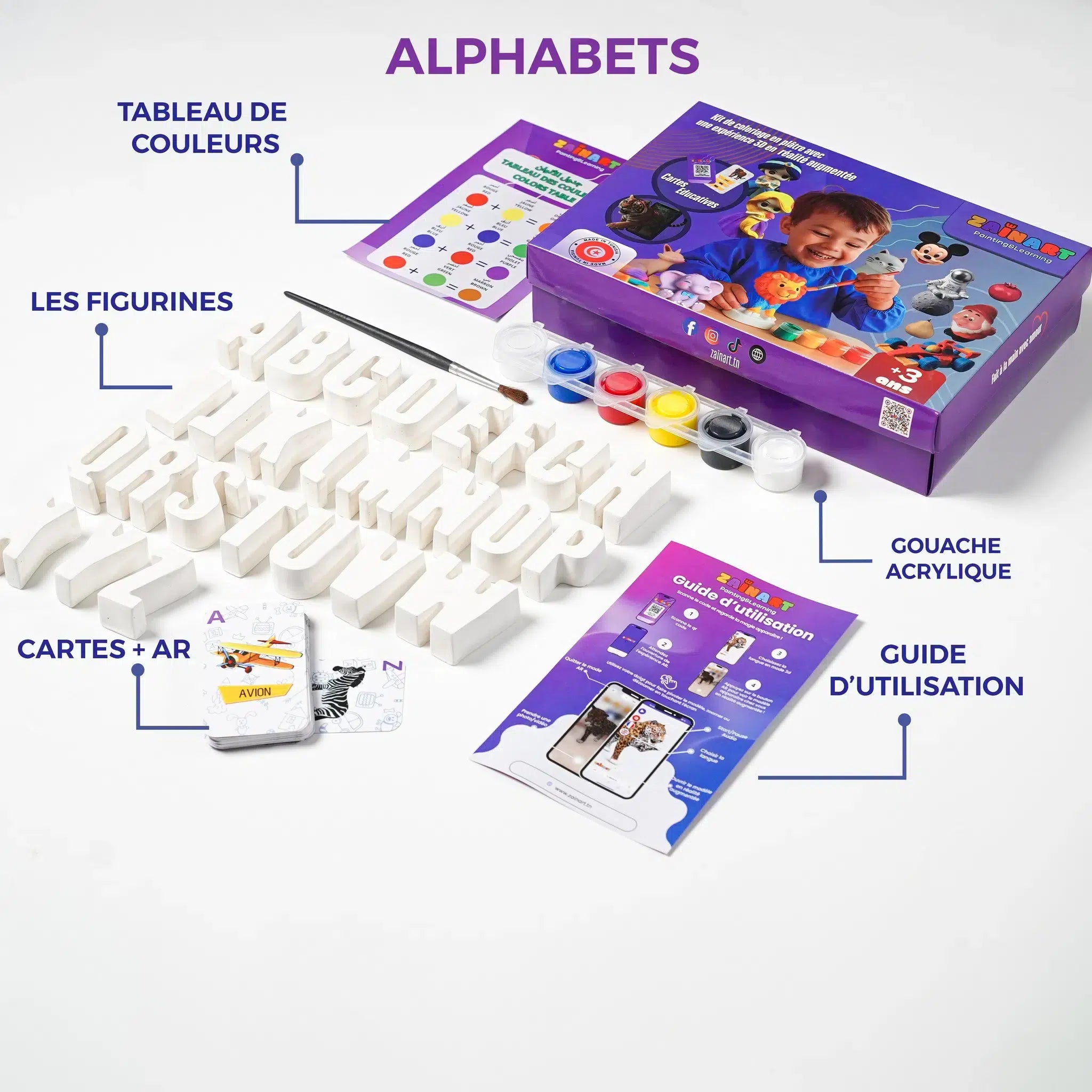 Kit Éducatif Lettres & Chiffres – Fun et Réalité Augmentée