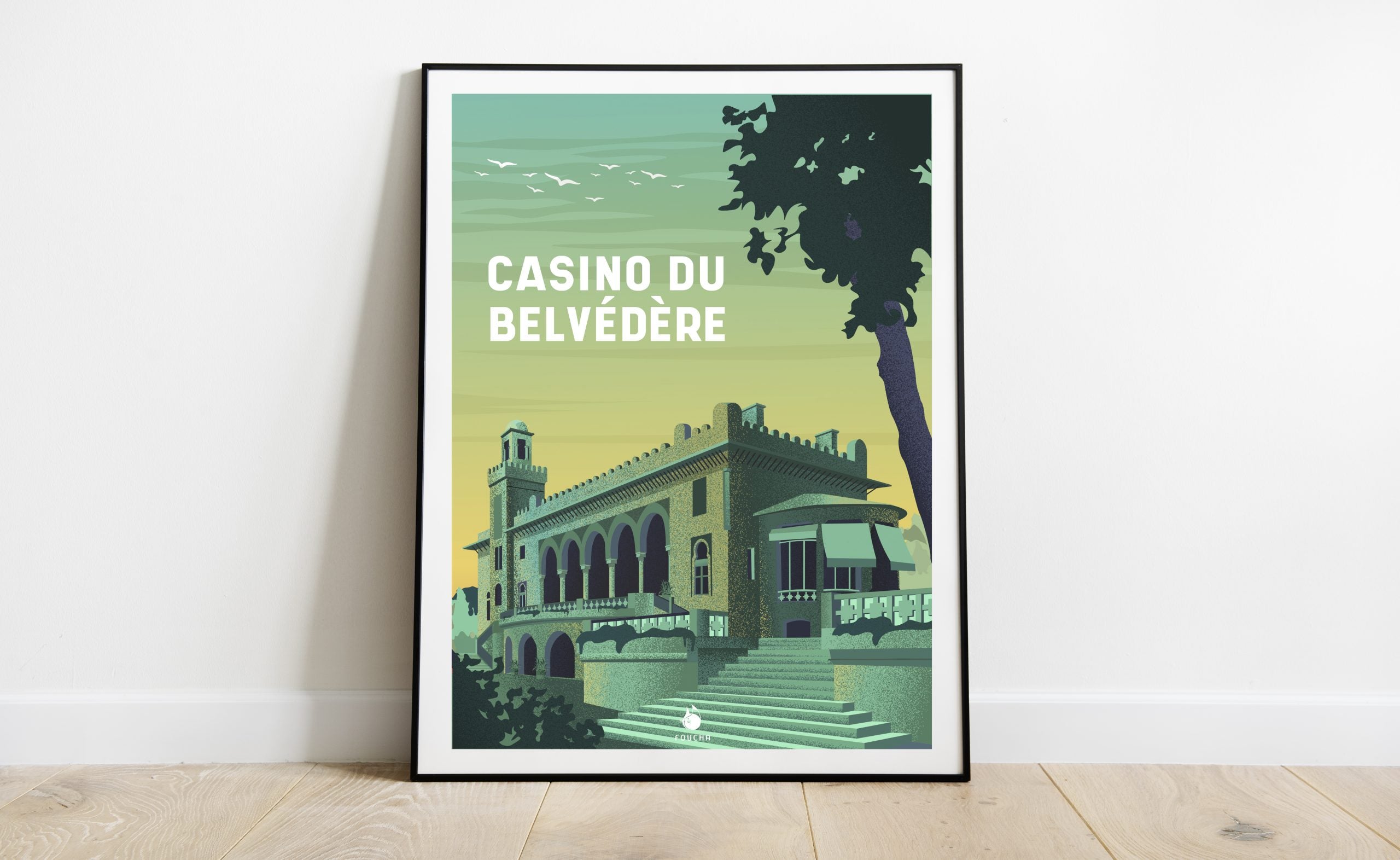 Poster Lieux Célèbres En Tunisie "Casino du Belvédère"