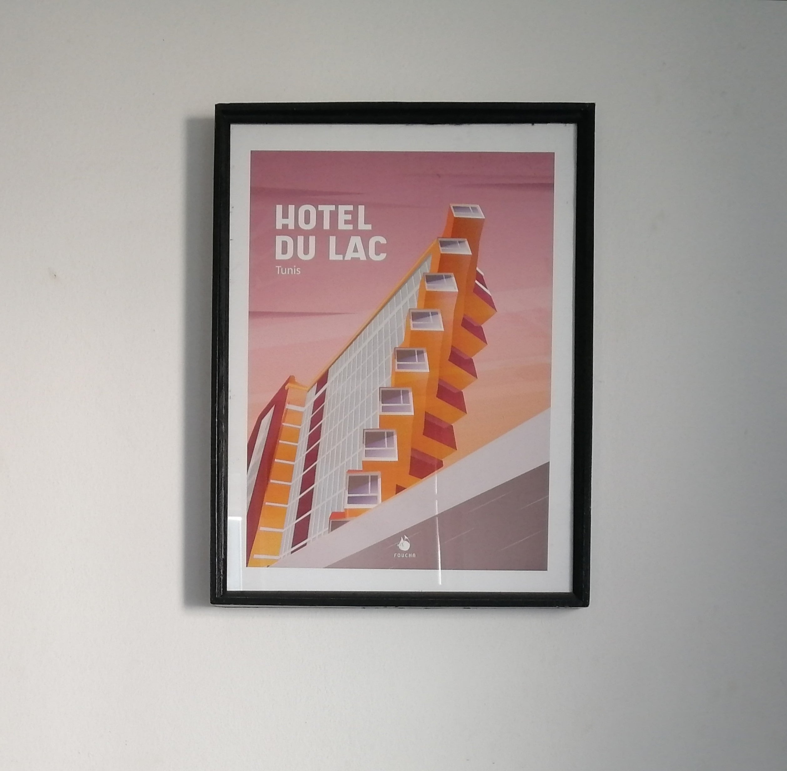 Poster Lieux Célèbres En Tunisie "Hotel Du Lac"