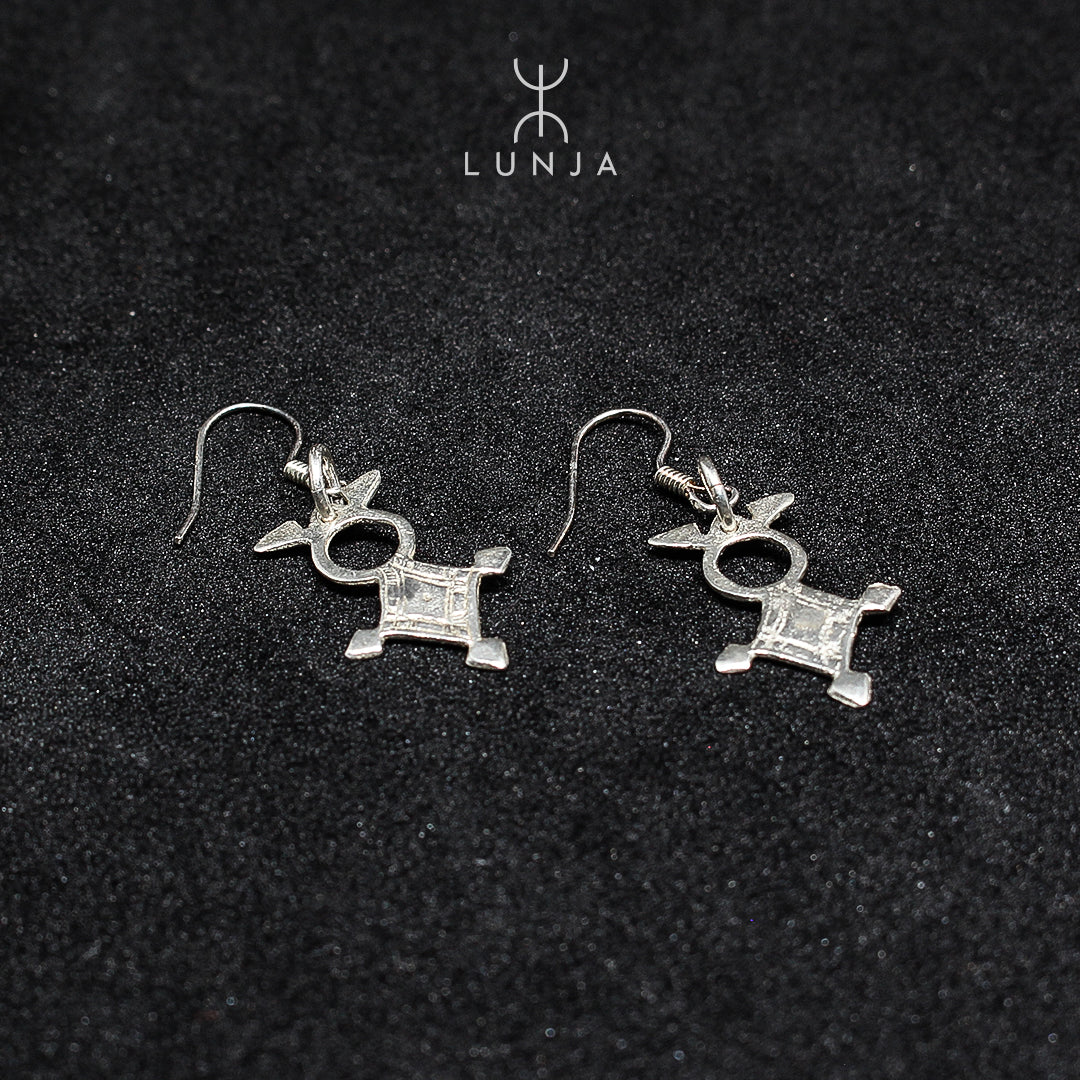 Amazeigh “Agadez” southern cross earring in silver
