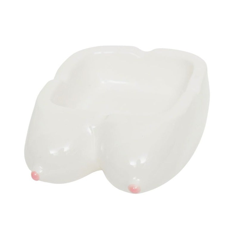 Ceramic boobs ashtray
