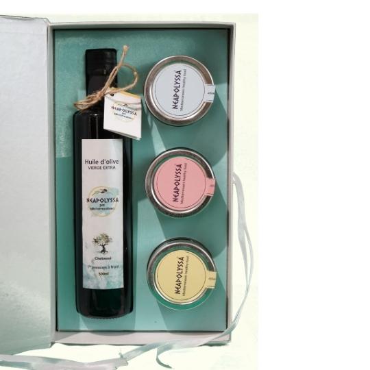 Neapolyssa olive oil and honey box