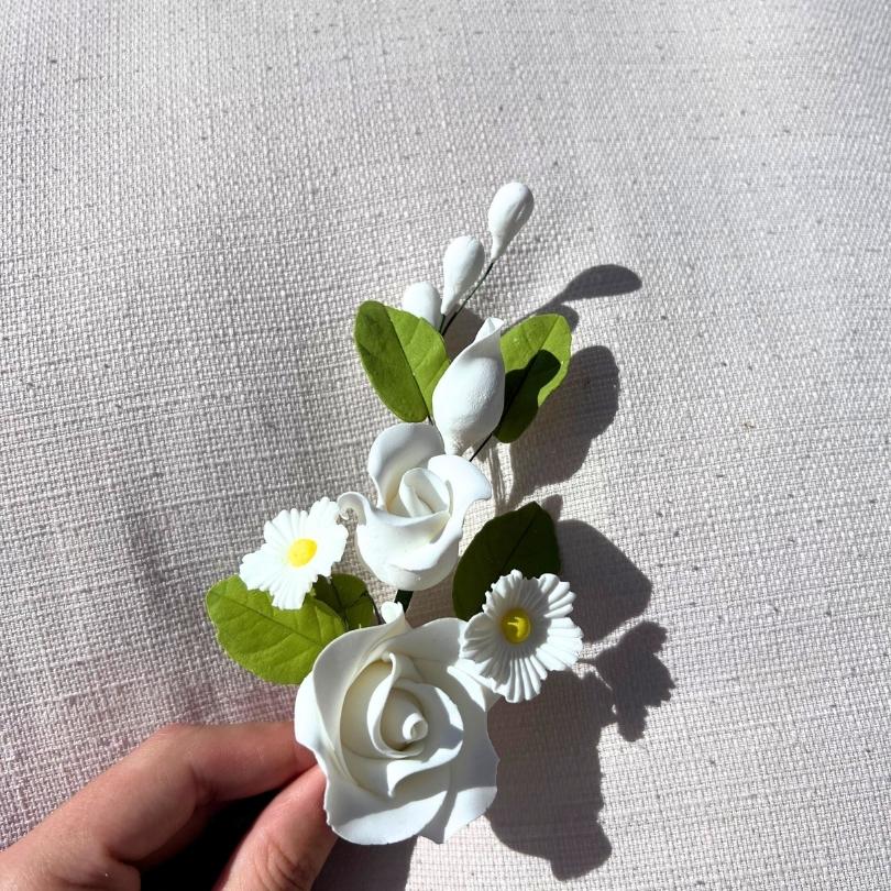 Edible sugar “Simple Bouquet” flowers