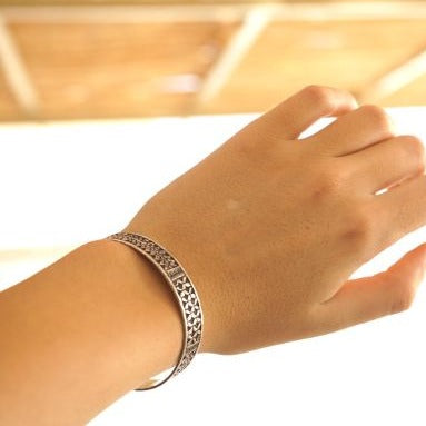 Lunja Touareg Bracelet in Silver, Berber silver bracelet for women