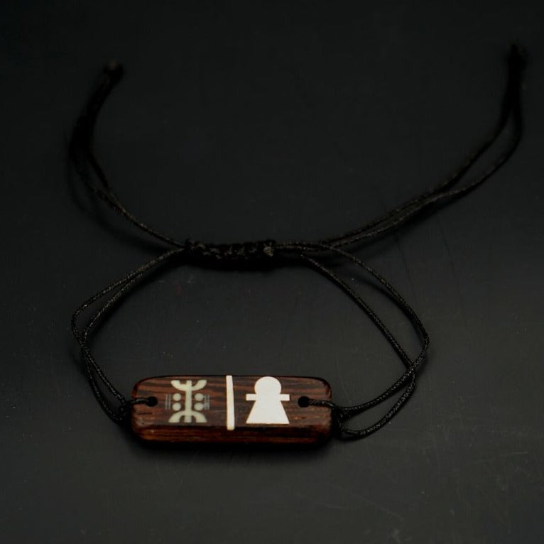 Bracelet berbère en bois wengé