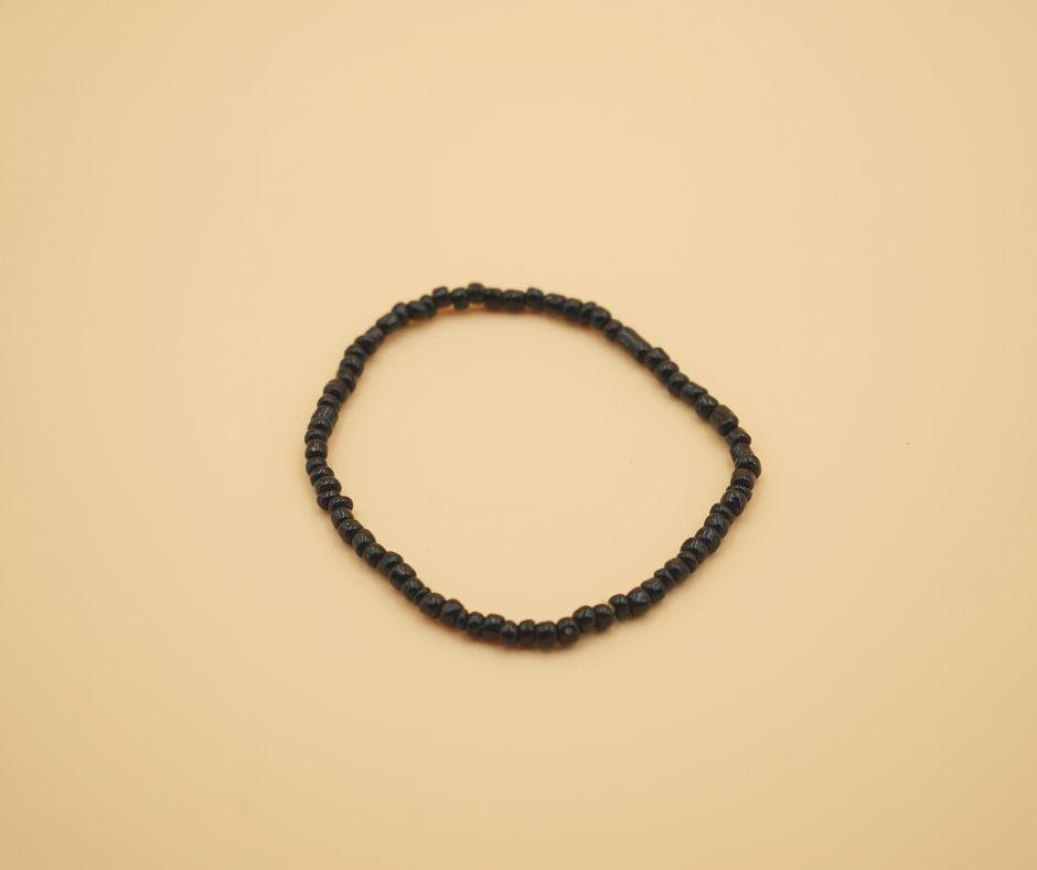 Black Stone Bracelet For Men