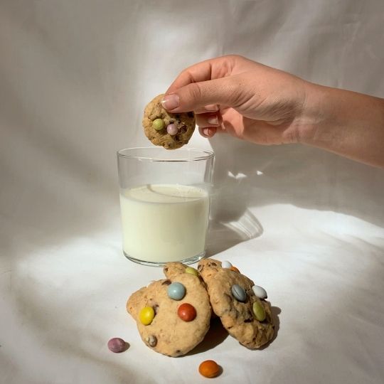 Oatmeal and M&amp;Ms Cookies 