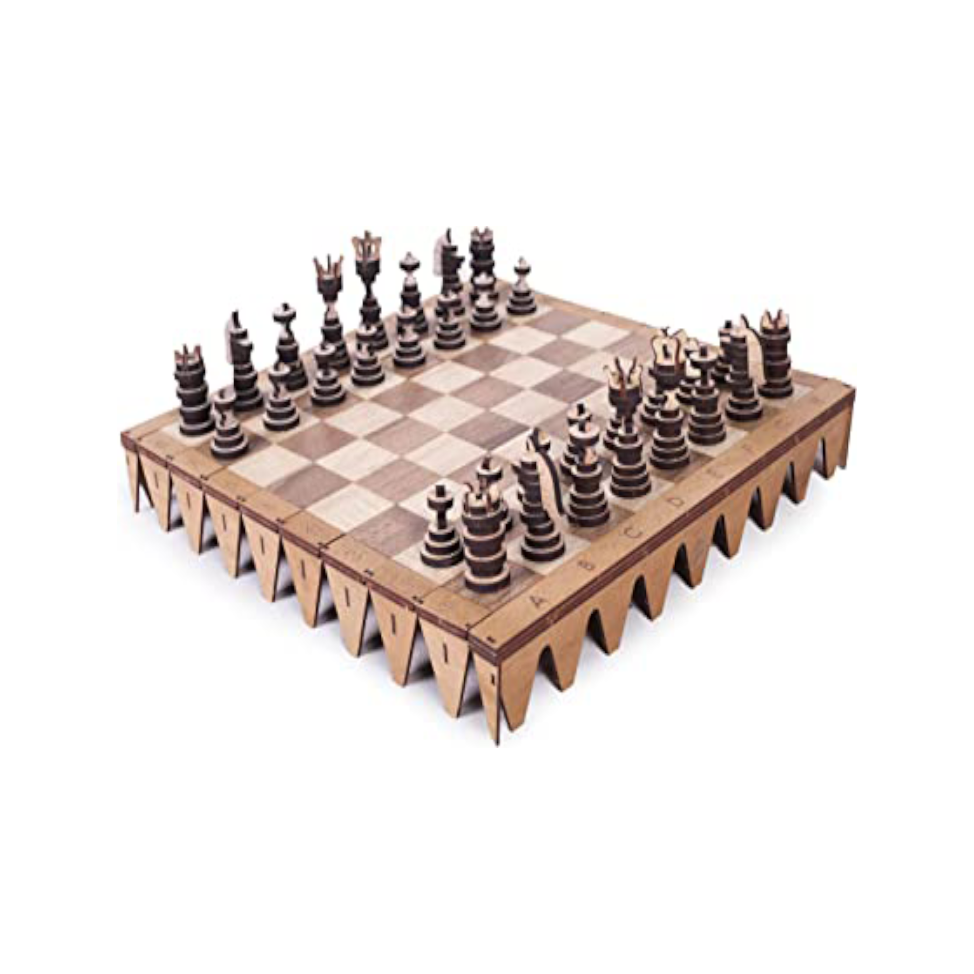 Wooden Chess Games Artistic and practical