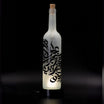 Lamp from a Reused Glass Bottle Designates Souvenir Calligraphy