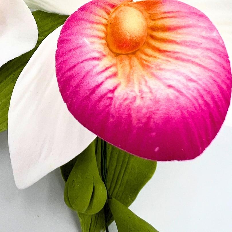 Fleurs "Orchidée sauvage mini" en sucre comestibles