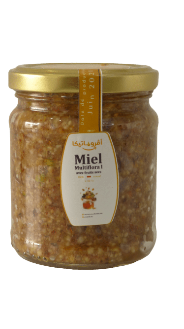 Multifloral Honey with Dried Fruits - 250 Gr