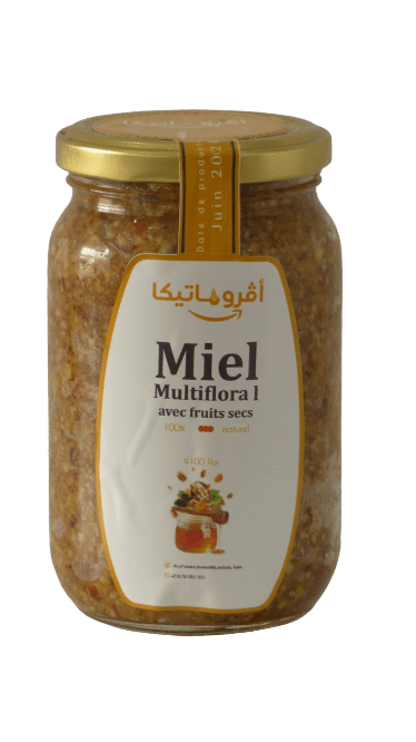 Multifloral honey with dried fruits 500 Gr