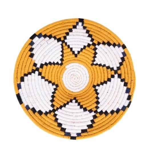 Yellow Weaving Wall Basket