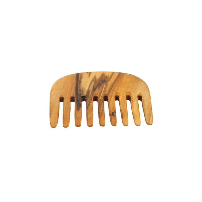 Wide Tooth Comb In Olive Wood