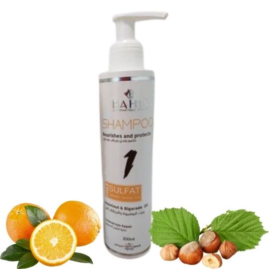 Hazelnut and orange oil shampoo