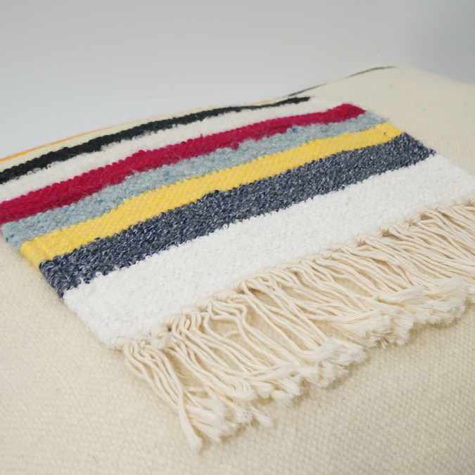 Striped cushion cover, Berber cushion cover, Handcrafted Berber style cushion