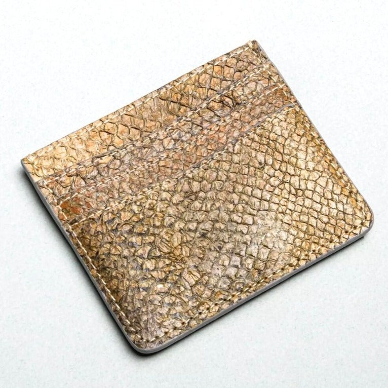 Salmon skin leather card holder "Virids Cardholder"