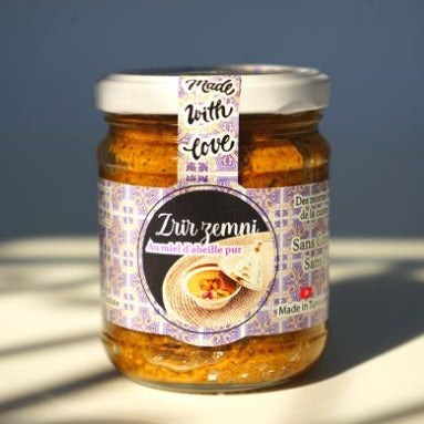 zrir zemni, mélange de noisette au sésame et miel
