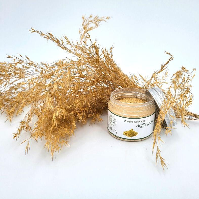 Argile Jaune Poudre Exfoliante - artisanat Tunisien fait main | ILEYCOM