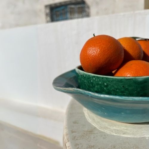 Bol en céramique forme irrégulière - artisanat Tunisien fait main | ILEYCOM