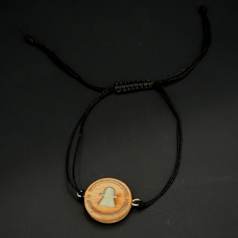 Bracelet berbère en bois de noyer - artisanat Tunisien fait main | ILEYCOM