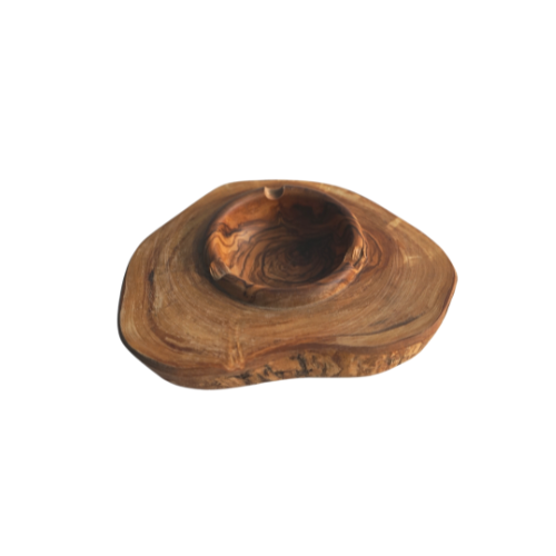 Cendrier En Bois D'olivier - artisanat Tunisien fait main | ILEYCOM