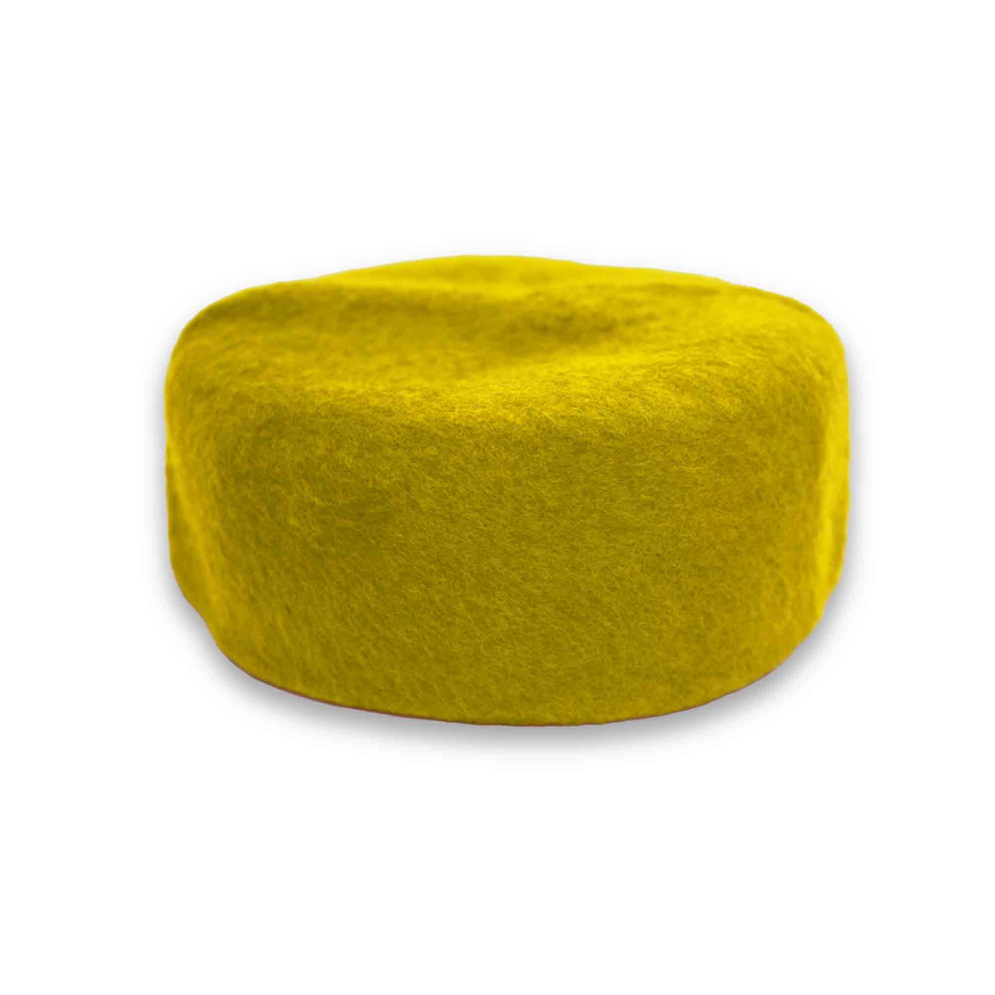 Yellow Tunisian Chechia In Wool