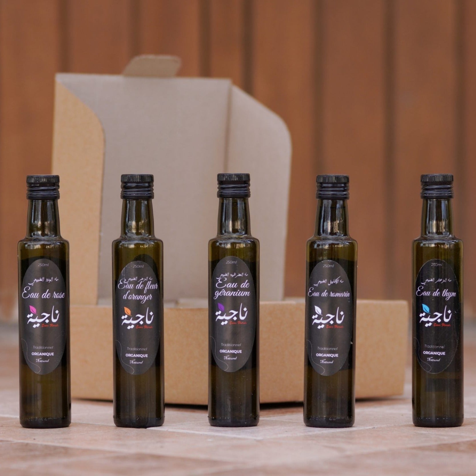 Coffret Eaux Florales de Luxe NEJIA - artisanat Tunisien fait main | ILEYCOM