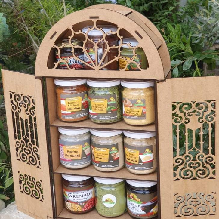 Coffret "Les délices de l'oasis" - artisanat Tunisien fait main | ILEYCOM