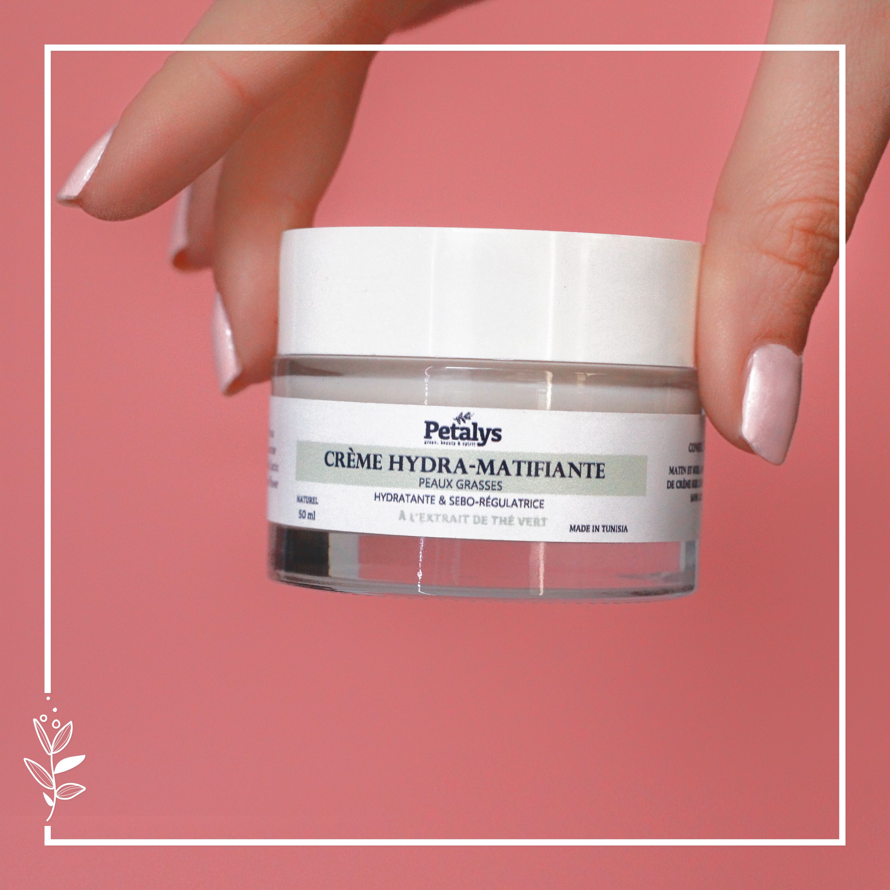 Crème Hydramatifiante pour peaux mixtes à grasses - artisanat Tunisien fait main | ILEYCOM