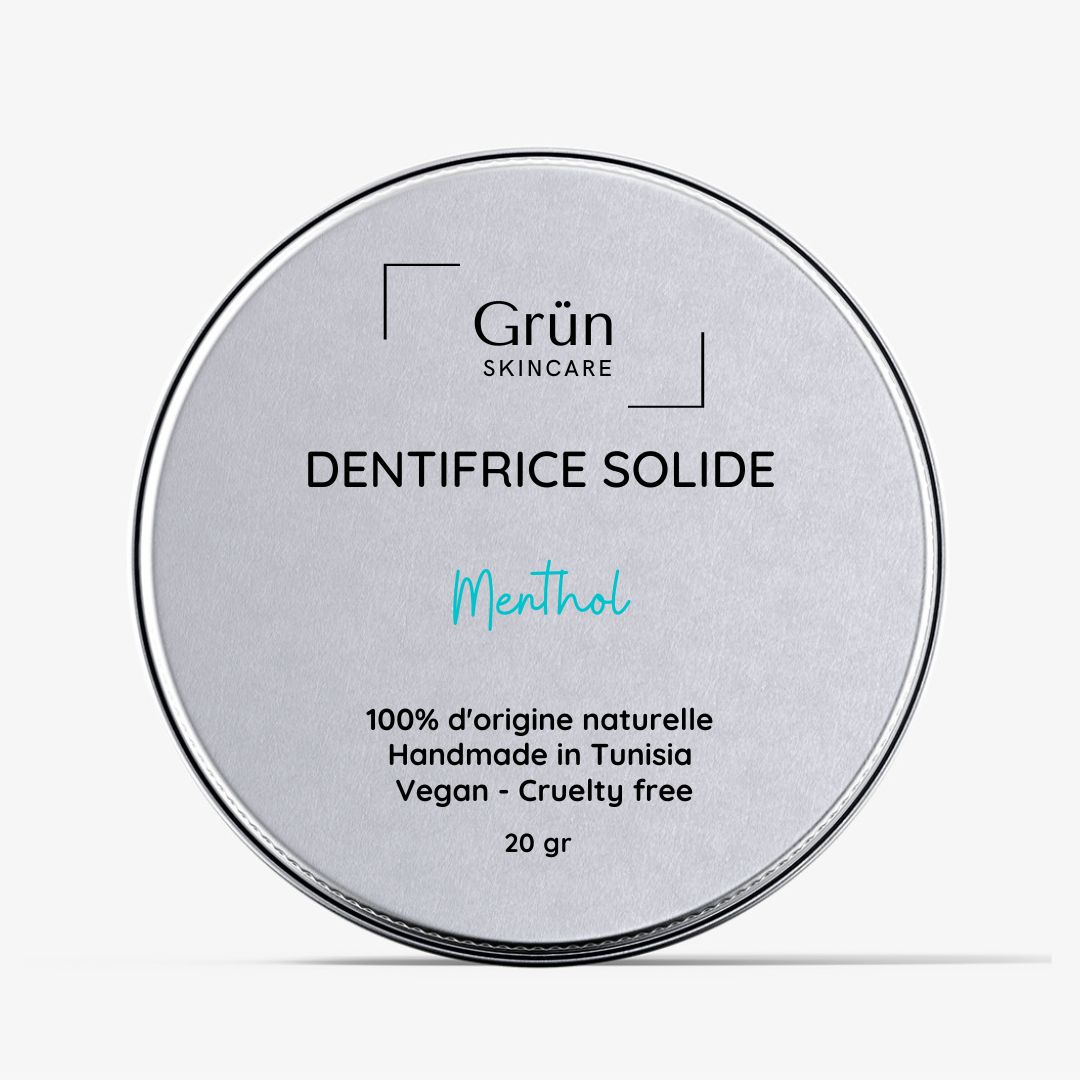 Dentifrice Solide Menthol - 20 gr - artisanat Tunisien fait main | ILEYCOM