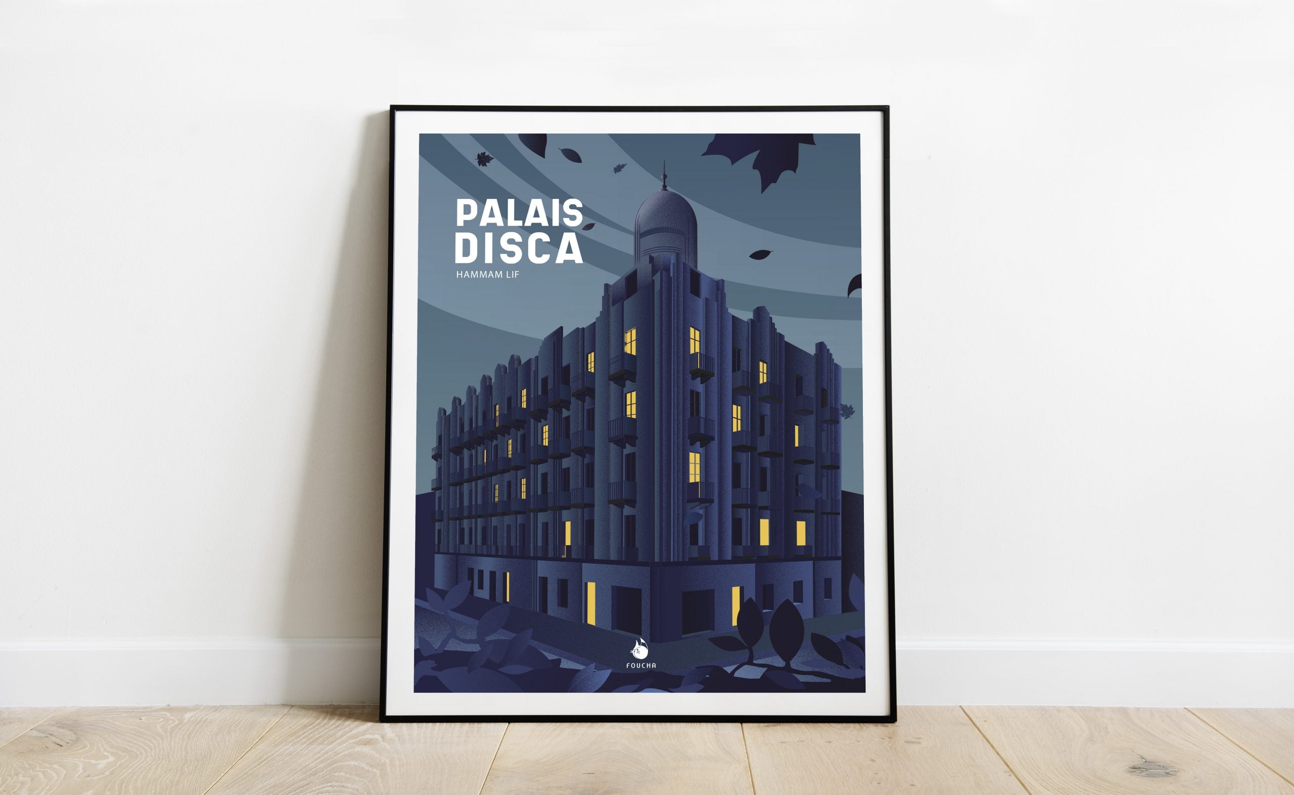 Poster Famous Places In Tunisia "Disca Palace"
