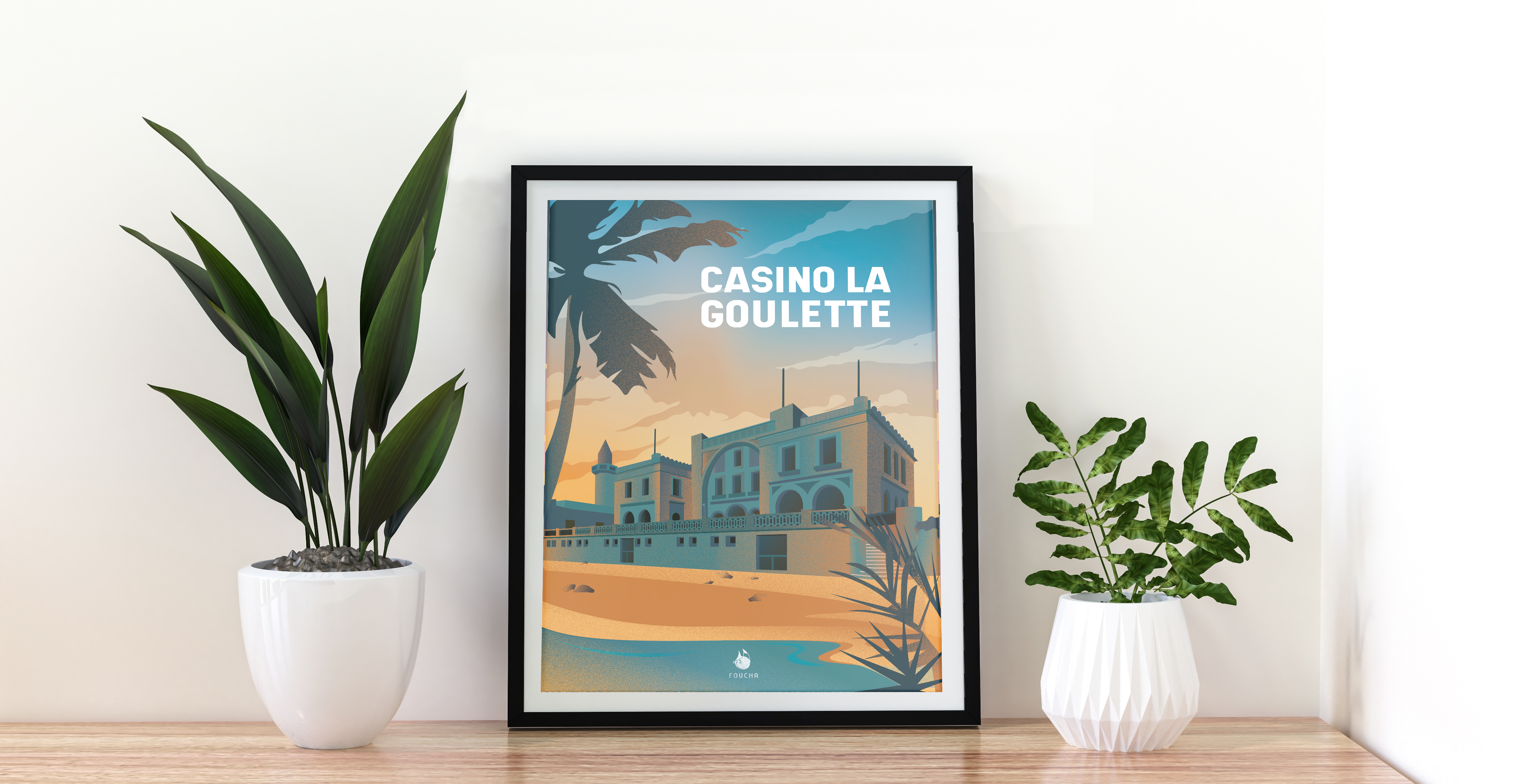 Poster Famous Places In Tunisia "Casino La Goulette"