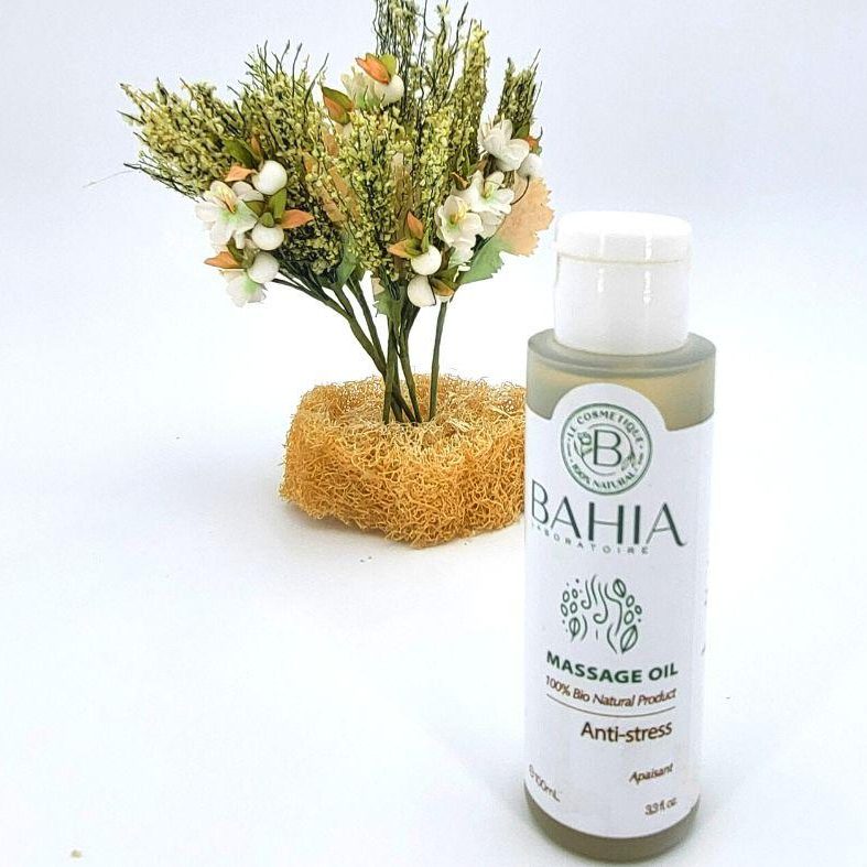 Huile de massage anti stress 100ml - artisanat Tunisien fait main | ILEYCOM