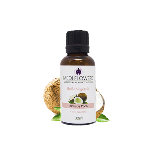 Huile végétale Noix de coco 30 ml - artisanat Tunisien fait main | ILEYCOM