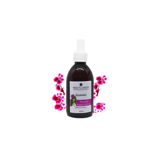 Hydrolat de géranium rosat (250 ml) - artisanat Tunisien fait main | ILEYCOM
