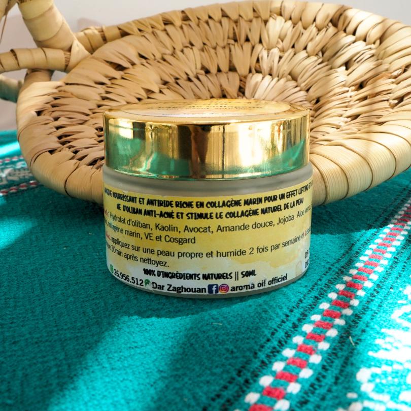Oliban masque Cream à base de collagène tous types de peaux