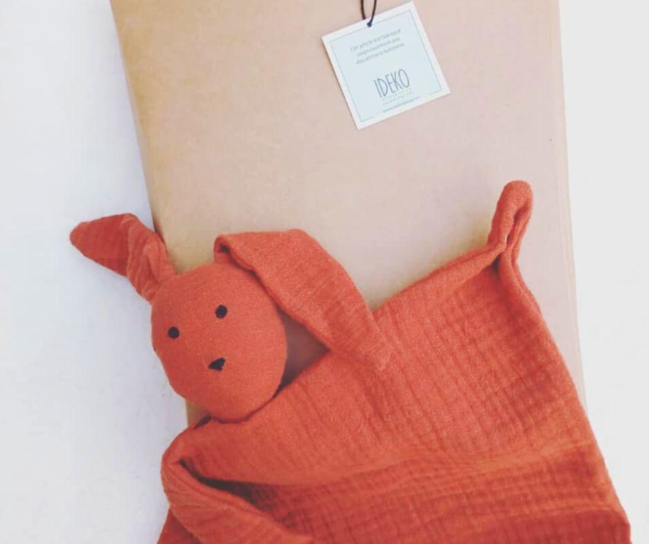 Pack Cadeau De Naissance Doudou Lapin - artisanat Tunisien fait main | ILEYCOM