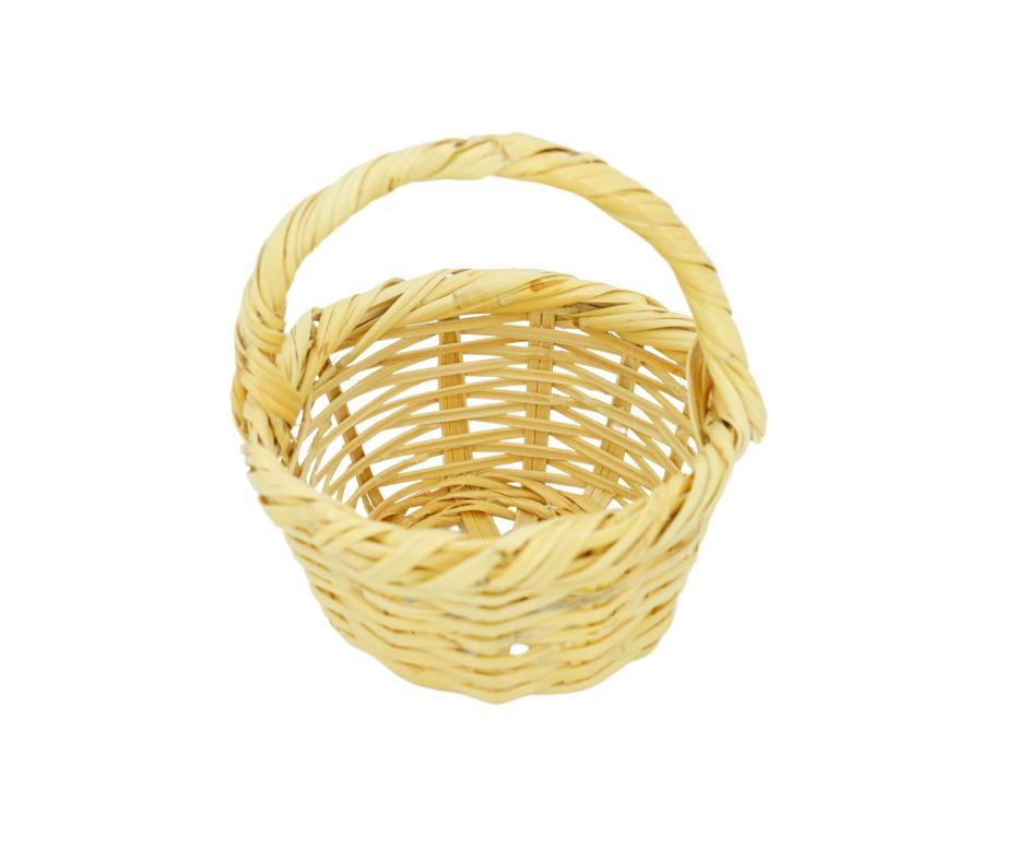 Natural bamboo basket