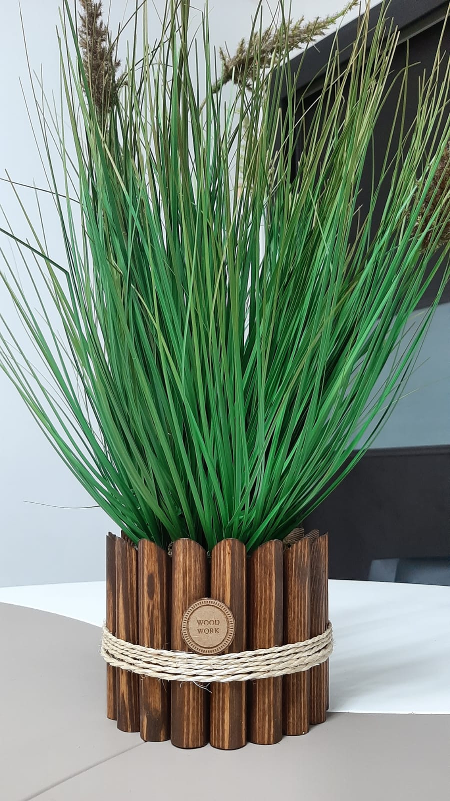Pot de plante en bois - artisanat Tunisien fait main | ILEYCOM