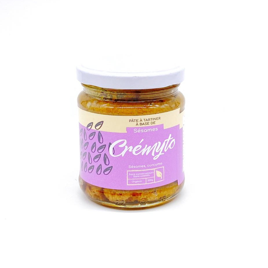 Pâte à tartiner de sésame, curcuma et miel 200g - artisanat Tunisien fait main | ILEYCOM