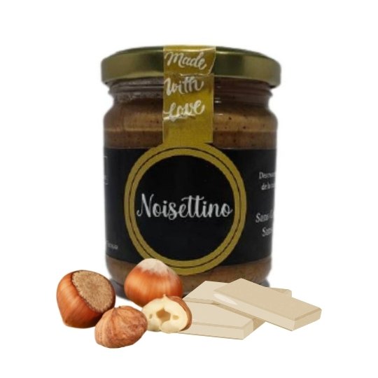 Pâte à tartiner noisette et chocolat blanc - Noisettino - artisanat Tunisien fait main | ILEYCOM