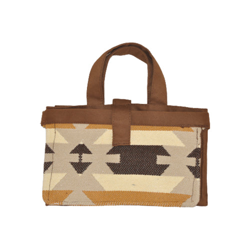 Sac à main "Margoum" pliable marron - artisanat Tunisien fait main | ILEYCOM