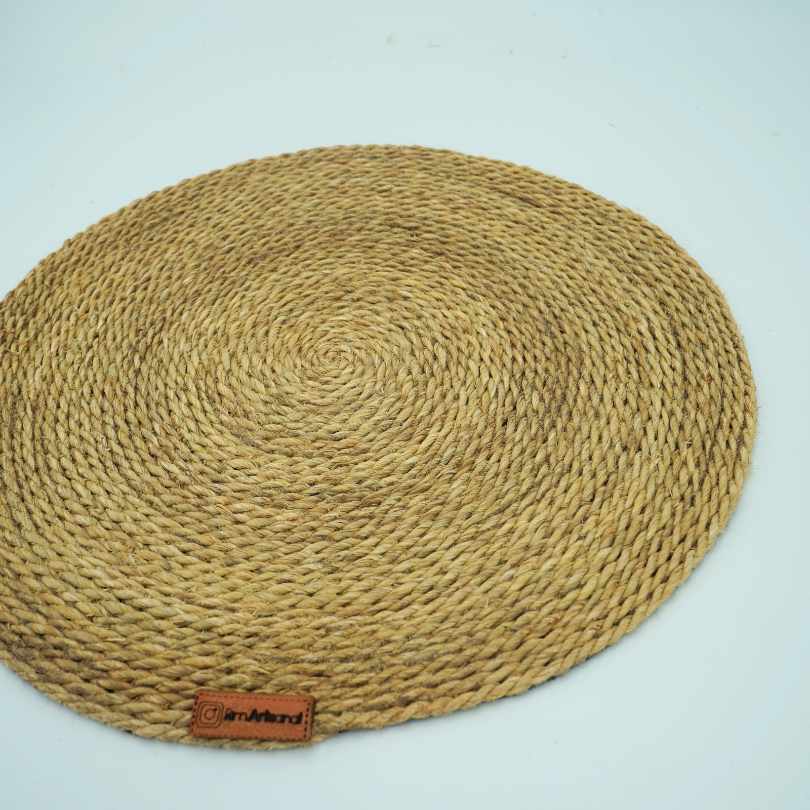 Set simple en Halfa, set de table en halfa tunisienne, set de table hand made, s - artisanat Tunisien fait main | ILEYCOM