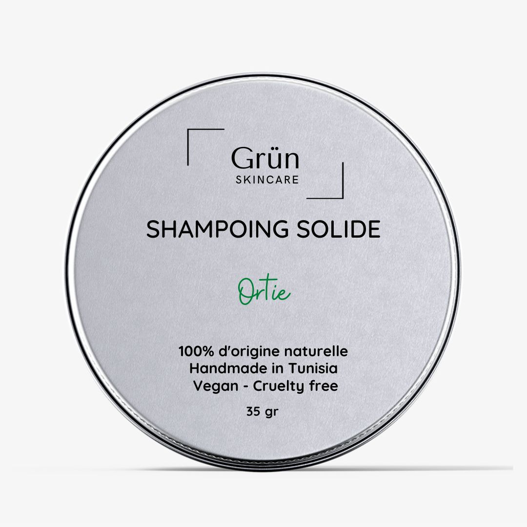 Shampoing solide Antipelliculaire - Poudre d'ortie - 35 gr - artisanat Tunisien fait main | ILEYCOM